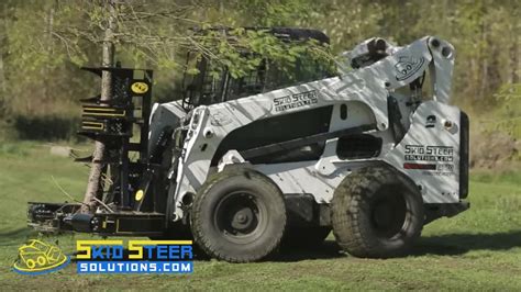 utube cutting fencerow limbs with a skid steer|skid steer tree limb cutter.